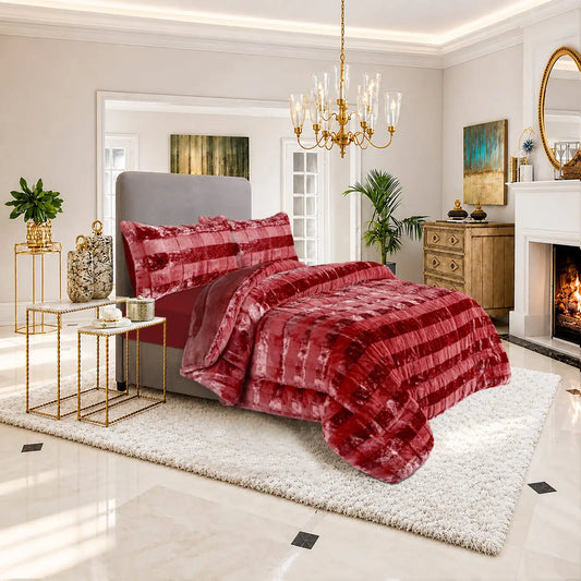 Red Velvet Comforter Set